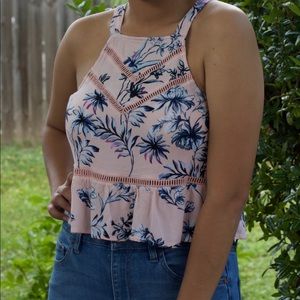 Cropped Baby Doll Blouse